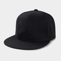 قابل للتعديل التطريز إلكتروني X شقة حافة قبعة بيسبول عارضة قبعة sku image 2