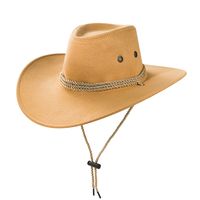Cowboy Fedora Hat Big Brim Cowboy Hat Suede Outdoor Sun Hat Men's Riding Hat main image 4
