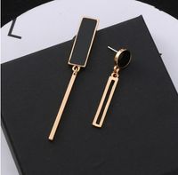 Fashion Geometry Pattern Long Asymmetric Alloy Stud Earrings main image 4