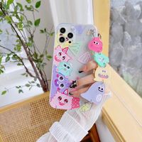 Fashion Cartoon Painted Flower Heart Chain Iphone 13 Mobile Phone Case main image 5