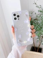 Fashion Cartoon Painted Flower Heart Chain Iphone 13 Mobile Phone Case main image 6