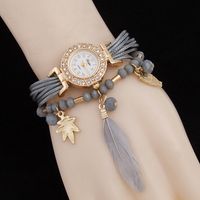 Heiße Heiße Damen Feder Armband Uhr Eulen Feder Anhänger Uhr Damen Fabrik Großhandel sku image 5