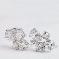 Fashion Zircon Plating Earrings  (white -03b03)  Nhtm0024-white -03b03 sku image 2