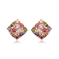 Fashion Zircon Plating Earrings  (rose Alloy -05f01)  Nhtm0161-rose Alloy -05f01 sku image 2