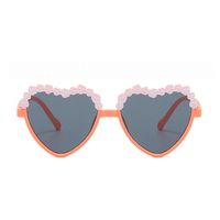 Fashion New Heart Shape Multicolor Frame Children Sunglasses main image 3