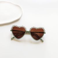 Fashion New Heart Shape Multicolor Frame Children Sunglasses sku image 2