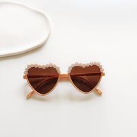 Fashion New Heart Shape Multicolor Frame Children Sunglasses sku image 3