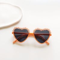 Fashion New Heart Shape Multicolor Frame Children Sunglasses sku image 5