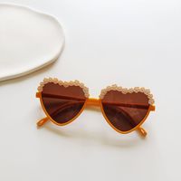 Fashion New Heart Shape Multicolor Frame Children Sunglasses sku image 6