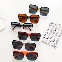 Fashion Children's Color Square Frame Uv Protection Sunshade Sunglasses main image 1