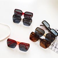 Fashion Children's Color Square Frame Uv Protection Sunshade Sunglasses main image 3