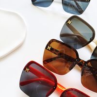 Fashion Children's Color Square Frame Uv Protection Sunshade Sunglasses main image 2