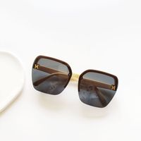 Fashion Children's Color Square Frame Uv Protection Sunshade Sunglasses sku image 6