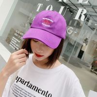 Fashion Female Summer Casual Peaked Cap Sweet Letter Print Sun Hat sku image 1
