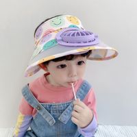 Children's Non-leakage Big Brim Sun-proof Boys And Girls Cute Cartoon Pattern Wide Brim Hat main image 5
