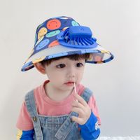 Children's Non-leakage Big Brim Sun-proof Boys And Girls Cute Cartoon Pattern Wide Brim Hat main image 6