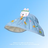 Fashion Sun-proof Children's Cartoon Pattern Uv-proof Big Brim Floppy Hat sku image 9