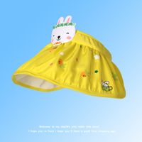 Fashion Sun-proof Children's Cartoon Pattern Uv-proof Big Brim Floppy Hat sku image 12