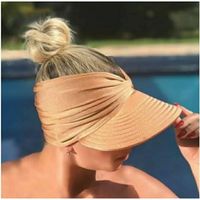 أزياء المرأة الصيف الأشعة فوق البنفسجية حماية كبيرة بريم مطاطا قابل للتعديل قبعة main image 4