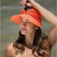 Fashion Women's Summer Uv Protection Big Brim Elastic Adjustable Hat sku image 2