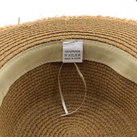 Fashion Foldable Summer Beach Hat Sun Protection Outdoor Straw Hat Wholesale main image 2