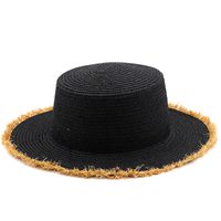 Fashion Foldable Summer Beach Hat Sun Protection Outdoor Straw Hat Wholesale sku image 1