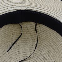 Fashion Retro Polka Dot Lace Big Brim Straw Women's Seaside Hat main image 2
