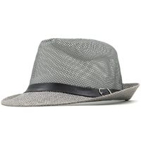 Men's Fashion Gift Wholesale Beach Sun Hat Simple Retro Solid Color Hat sku image 3