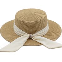 Fashion Retro Straw Hat Sun Protection Seaside Beach Hat Female Summer Big Edge main image 1