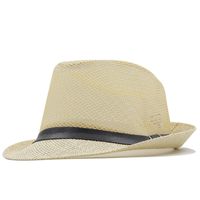 Men's Fashion Gift Wholesale Beach Sun Hat Simple Retro Solid Color Hat sku image 4