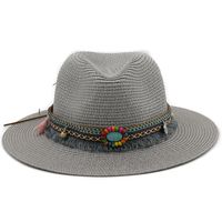 Spring And Summer New Men's And Women's Outdoor Decorative Straw Hat main image 5