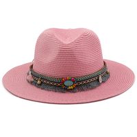 Primavera Y Verano Nuevo Sombrero De Paja Decorativo Al Aire Libre Para Hombres Y Mujeres sku image 12