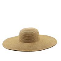 13cm Candy Color Women's Wide Brim Beach Sun-proof Sun Straw Hat sku image 15