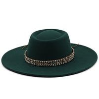 Fashion Ethnic Autumn And Winter Men's And Women's Couple Broad-brimmed Hat sku image 16