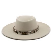 Fashion Ethnic Autumn And Winter Men's And Women's Couple Broad-brimmed Hat sku image 2