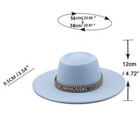 Fashion Ethnic Autumn And Winter Men's And Women's Couple Broad-brimmed Hat main image 6