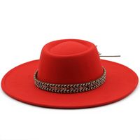 Fashion Ethnic Autumn And Winter Men's And Women's Couple Broad-brimmed Hat sku image 19