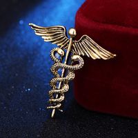 Simple Style Snake Alloy Zinc Plating Men'S Brooches 1 Piece sku image 1
