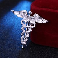 Simple Style Snake Alloy Zinc Plating Men'S Brooches 1 Piece sku image 3