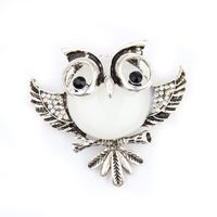 Fashion Rhinestone Owl Brooch Wholesale sku image 4