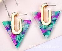 Fashion Geometric Triangle Alloy Earrings Wholesale sku image 2
