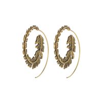 Retro Jewelry Round Spiral Earrings Swirl New Gear Earrings sku image 1
