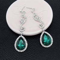 Womens Teardrop-shaped Imitated Crystal Alloy Soaring Earrings Nhas121117 sku image 17