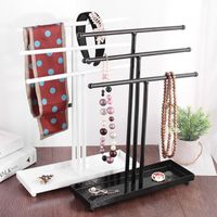 New Fashion Wrought Iron Metal Jewelry Display Stand Necklace Storage Rack Hanging Ear Line Shelf Jewelry Display Hanger Wholesale sku image 4