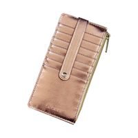 New Buckle Long Wallet Multi-card Position Korean Zipper Clutch Women's Bag Wholesale sku image 2