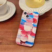 Fashion New Style Color Oil Painting Iphone 13 Silicone Phone Case sku image 1