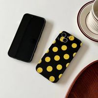 Simple Yellow Polka Dots Pattern Iphone 13 Mobile Phone Case main image 4