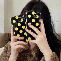 Simple Yellow Polka Dots Pattern Iphone 13 Mobile Phone Case main image 5