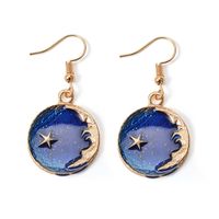 Blue Star Earrings Long Asymmetric Earrings Wholesale Fashion sku image 3