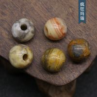 Natural Crystal Agate Jade Loose Beads 10mm Round Beads Large Holes Beads Jewelry Accessories sku image 15